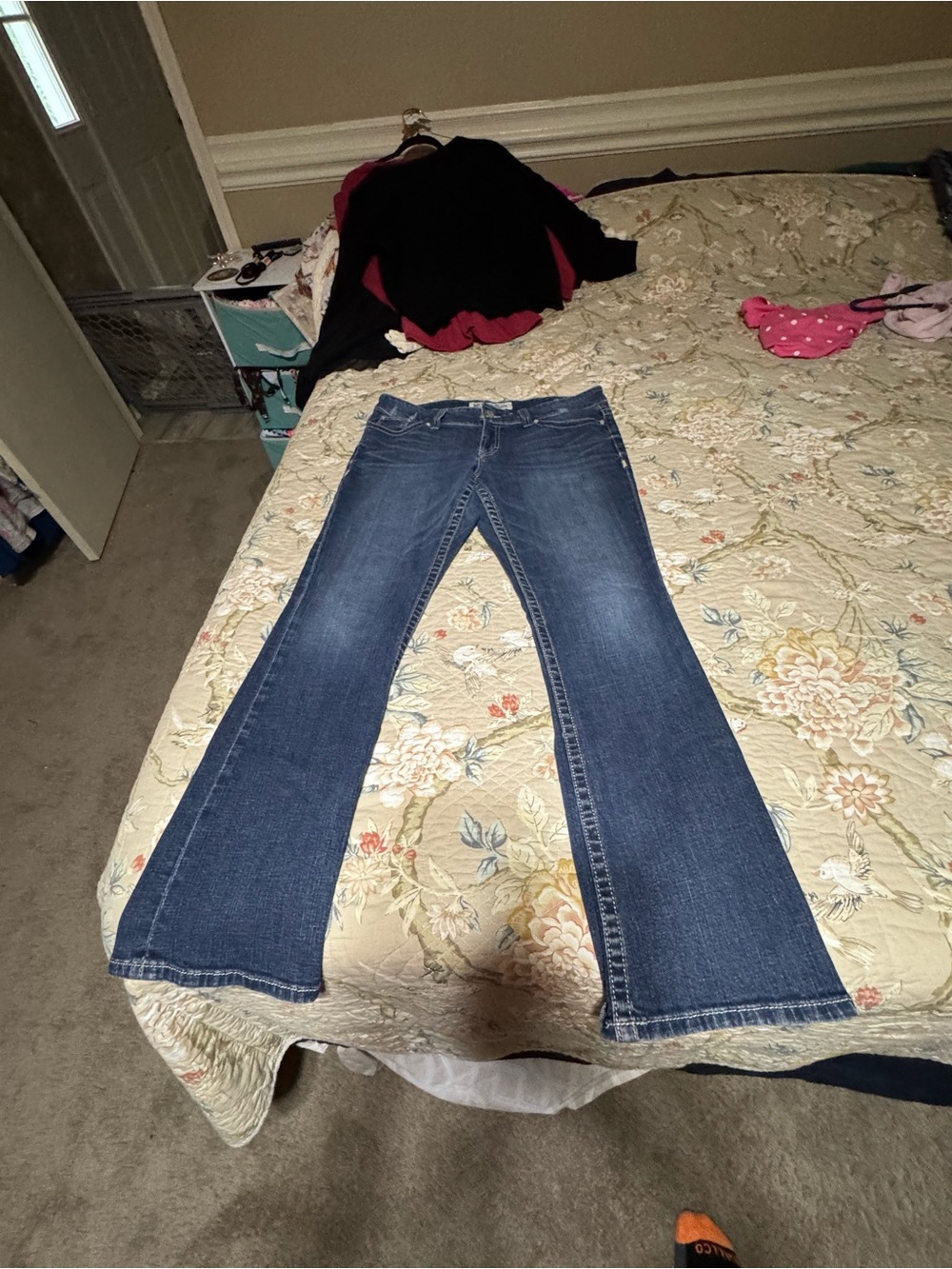BKE Women's Medium Blue Flare Jeans